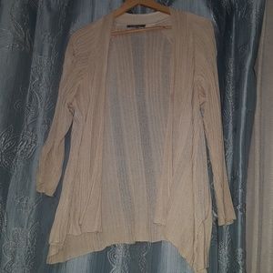Beige open cardigan